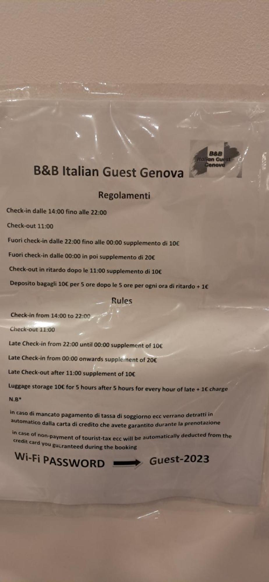 B&B Italian Guest Genova Екстериор снимка